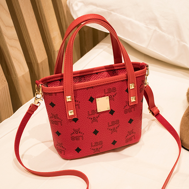 Women's Printed Bucket Handbag 2023 Spring Summer Small Mini Coin Purse - Image 4