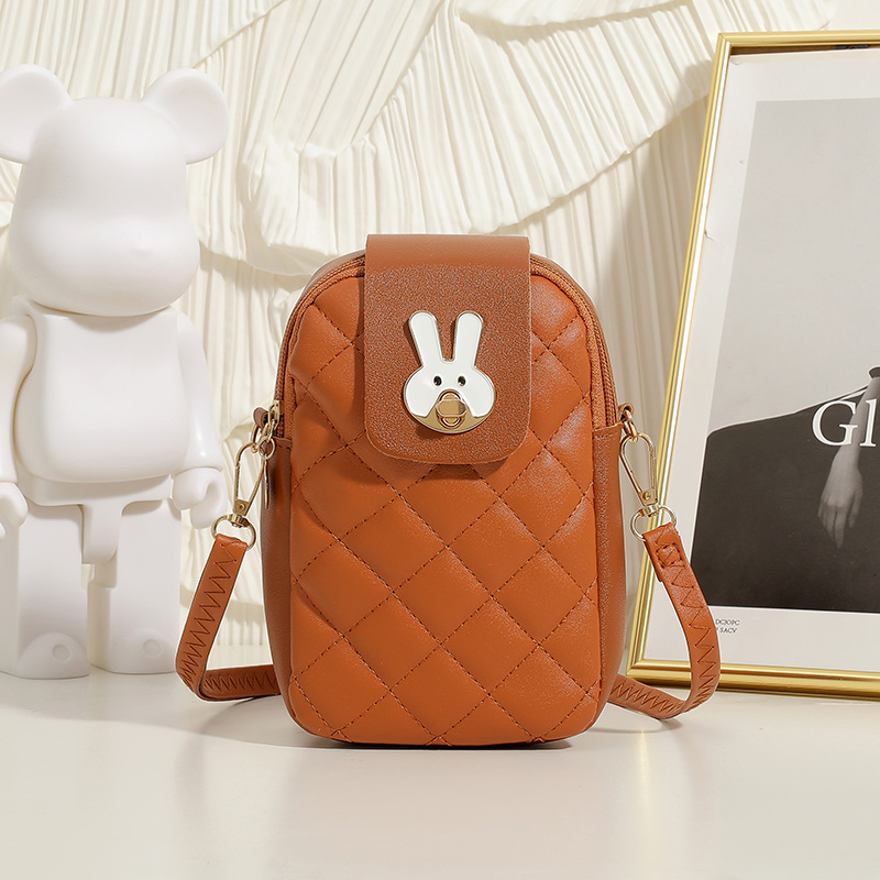 Women's Crossbody Phone Bag PU Plaid Animal Print Mini Square Bag 2024 - Image 3